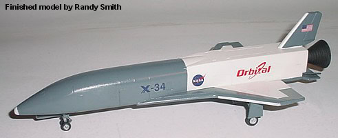 AA072012-X34-Model 1/72 Orbital Sciences X-34