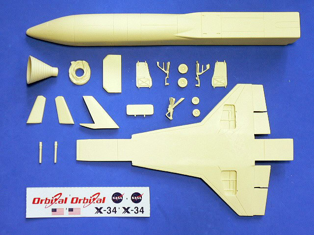 AA072012-X34-Parts 1/72 Orbital Sciences X-34