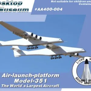 Large aircraft model kit, Air-launch platform Model-351, 1/400 scale, collectible airplane replica.