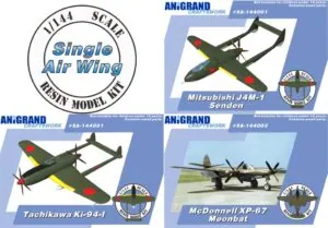 Detailed Single Air Wing resin model kit for scale enthusiasts.