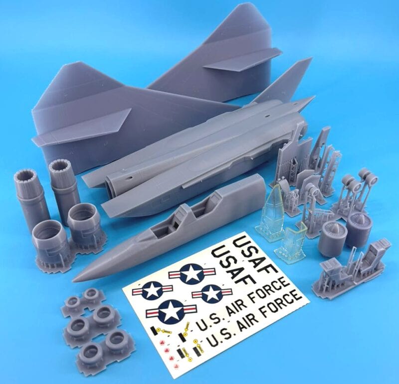 Detailed 1/72 scale XF-108 Rapier aircraft model for collectors.