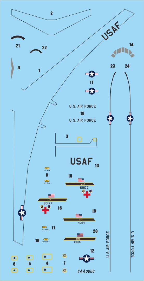 Detailed Lockheed C-141A Starlifter aircraft model for scale modeling and display.
